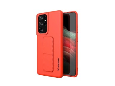 Wozinsky Kickstand Case silicone case with stand Samsung Galaxy S21 Ultra 5G red Wozinsky Kickstand Case silicone case with stand Samsung Galaxy S21 Ultra 5G red