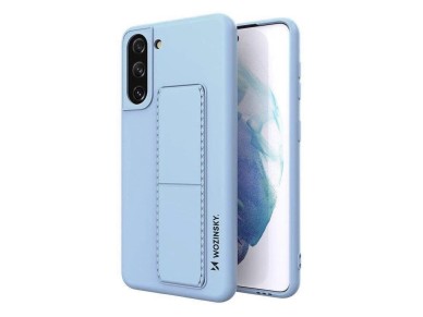 Funda Wozinsky con soporte de silicona para Samsung Galaxy S21+ 5G, color azul claro. Funda Wozinsky con soporte de silicona para Samsung Galaxy S21+ 5G, color azul claro.