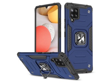 Wozinsky Ring Armor Case Kickstand Tough Rugged Cover for Samsung Galaxy A42 5G blue Wozinsky Ring Armor Case Kickstand Tough Rugged Cover for Samsung Galaxy A42 5G blue