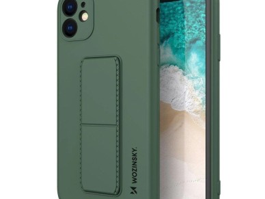 Wozinsky Kickstand Case silicone case with stand Samsung Galaxy A72 4G dark green Wozinsky Kickstand Case silicone case with stand Samsung Galaxy A72 4G dark green