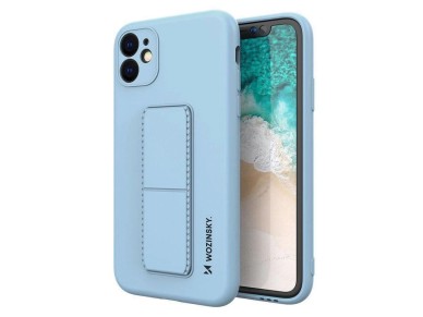 Wozinsky Kickstand Case Silicone Case with Stand for Samsung Galaxy A22 4G Light Blue Wozinsky Kickstand Case Silicone Case with Stand for Samsung Galaxy A22 4G Light Blue