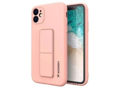 Wozinsky Kickstand Case silicone case with stand Samsung Galaxy A32 4G pink Wozinsky Kickstand Case silicone case with stand Samsung Galaxy A32 4G pink