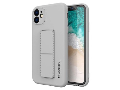 Wozinsky Kickstand Case silicone case with stand Samsung Galaxy A22 4G case gray Wozinsky Kickstand Case silicone case with stand Samsung Galaxy A22 4G case gray