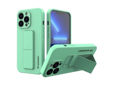 Wozinsky Kickstand Case iPhone 13 Pro Max Silicone Case with Stand Mint Wozinsky Kickstand Case iPhone 13 Pro Max Silicone Case with Stand Mint