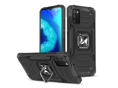 Wozinsky Ring Armor tough hybrid case cover + magnetic holder for Samsung Galaxy A03s black Wozinsky Ring Armor tough hybrid case cover + magnetic holder for Samsung Galaxy A03s black