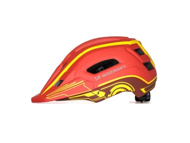 Wozinsky Kids' Full Face Bike Helmet with USB Rear Light S - Red and Yellow Wozinsky Kids' Full Face Bike Helmet with USB Rear Light S - Red and Yellow