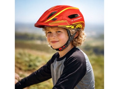 Wozinsky Kids' Full Face Bike Helmet with USB Rear Light S - Red and Yellow Wozinsky Kids' Full Face Bike Helmet with USB Rear Light S - Red and Yellow