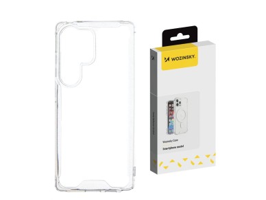 Capa transparente Wozinsky com cantos arredondados para Samsung Galaxy S25 Capa transparente Wozinsky com cantos arredondados para Samsung Galaxy S25