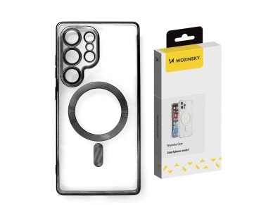 Wozinsky Electroplated Case with Magsafe for Samsung Galaxy S25+ - Black