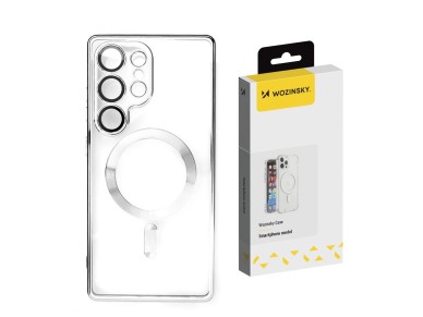 Wozinsky Electroplated Case with Magsafe for Samsung Galaxy S25+ - silver Wozinsky Electroplated Case with Magsafe for Samsung Galaxy S25+ - silver