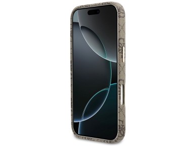 Capa Guess 4G Script MagSafe para iPhone 17 Pro Max - Marrom