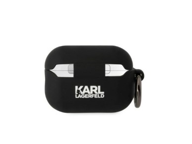 Karl Lagerfeld KLAP2RUNIKK AirPods Pro 2 cover black/black Silicone Karl Head 3D Karl Lagerfeld KLAP2RUNIKK AirPods Pro 2 cover black/black Silicone Karl Head 3D