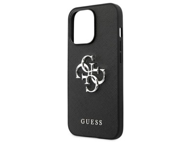 Guess Saffiano 4G Metal Logo case for iPhone 13 Pro / 13 6.1" - black Guess Saffiano 4G Metal Logo case for iPhone 13 Pro / 13 6.1" - black