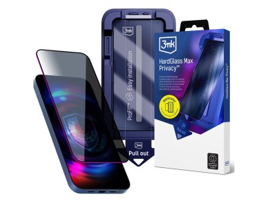 9H tempered glass with 3mk HardGlass Max Privacy filter for iPhone 16 Pro Max 9H tempered glass with 3mk HardGlass Max Privacy filter for iPhone 16 Pro Max