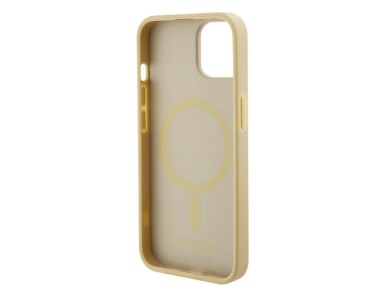 Guess GUHMP15MPSAHMCB iPhone 15 Plus 6.7" gold/gold hardcase Saffiano MagSafe Guess GUHMP15MPSAHMCB iPhone 15 Plus 6.7" gold/gold hardcase Saffiano MagSafe