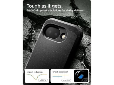 Capa Spigen Tough Armor Mag MagSafe para Google Pixel 10A - preta Capa Spigen Tough Armor Mag MagSafe para Google Pixel 10A - preta