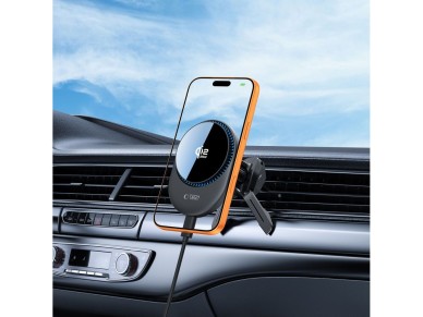 Soporte para coche Tech-Protect V21 MagSafe con cargador inductivo QI2.2 de 25 W para habitáculo/par Soporte para coche Tech-Protect V21 MagSafe con cargador inductivo QI2.2 de 25 W para habitáculo/par