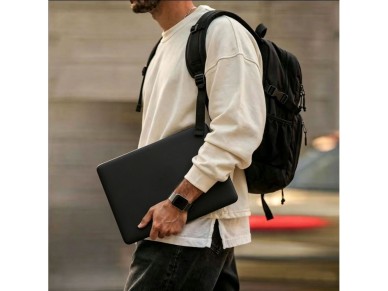 Capa protetora Tech-Protect Softshell para MacBook Air 13" 2023/2024/2025/2026 - Preto Fosco Capa protetora Tech-Protect Softshell para MacBook Air 13" 2023/2024/2025/2026 - Preto Fosco