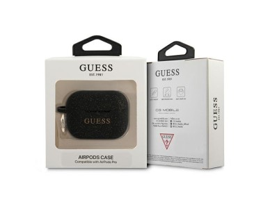 Guess Silicone Glitter Case for AirPods Pro - Black Guess Silicone Glitter Case for AirPods Pro - Black