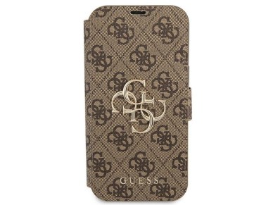 Guess GUBKP13X4GMGBR iPhone 13 Pro Max 6.7" marrom/marrom livro 4G Big Metal Logo