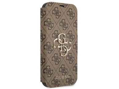 Guess GUBKP13X4GMGBR iPhone 13 Pro Max 6.7" marrom/marrom livro 4G Big Metal Logo