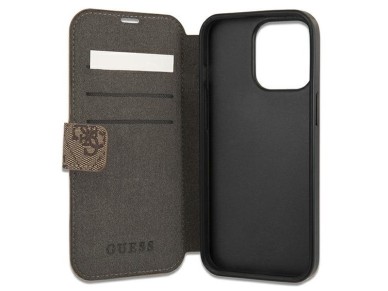 Guess GUBKP13X4GMGBR iPhone 13 Pro Max 6.7" marrom/marrom livro 4G Big Metal Logo