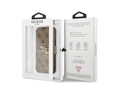 Guess GUBKP13X4GMGBR iPhone 13 Pro Max 6.7" marrom/marrom livro 4G Big Metal Logo