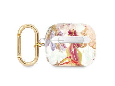 Guess GUA3HHFLU AirPods 3 cover purple/purple Flower Strap Collection Guess GUA3HHFLU AirPods 3 cover purple/purple Flower Strap Collection