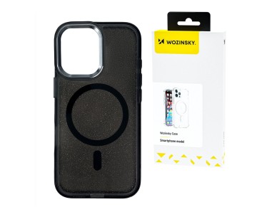 Wozinsky Glitter Case with Mag Safe for Samsung Galaxy S25+ - Black with Glitter Wozinsky Glitter Case with Mag Safe for Samsung Galaxy S25+ - Black with Glitter