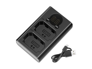 NEEWER DL-FZ100 Dual Battery Charger for NP-FZ100-S Batteries NEEWER DL-FZ100 Dual Battery Charger for NP-FZ100-S Batteries