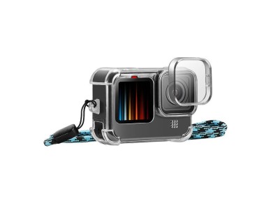 Case with Lens Cap and Neck Strap PULUZ for GoPro Hero 9 / 10 / 11 Case with Lens Cap and Neck Strap PULUZ for GoPro Hero 9 / 10 / 11
