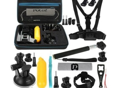 Puluz set of 20 accessories for sports cameras (including Osmo Action 5 Pro) PKT11