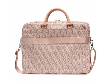 Bolsa Guess GCube Stripes para laptop de 16" - rosa Bolsa Guess GCube Stripes para laptop de 16" - rosa