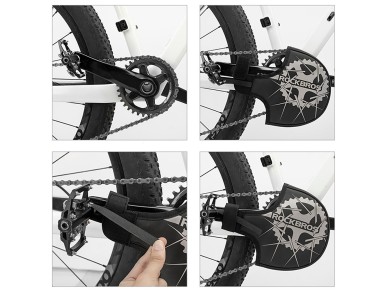 Rockbros D76 Crankset Transport Cover - Black and Gray Rockbros D76 Crankset Transport Cover - Black and Gray
