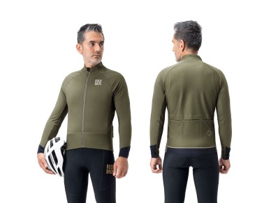 Rockbros YDWT014 Winter Fleece Double Layer Cycling Jacket Size XXL - Green Rockbros YDWT014 Winter Fleece Double Layer Cycling Jacket Size XXL - Green