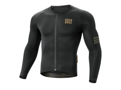 Rockbros YDCX008 Diamond Long Sleeve Cycling Jersey Size XS - Black Rockbros YDCX008 Diamond Long Sleeve Cycling Jersey Size XS - Black