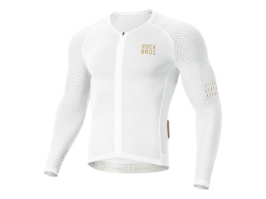 Rockbros YDCX008 Diamond Long Sleeve Cycling Jersey Size XXXL - White Rockbros YDCX008 Diamond Long Sleeve Cycling Jersey Size XXXL - White