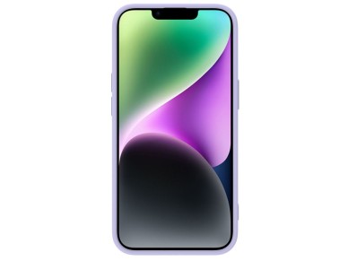 Funda de silicona sedosa Nillkin CamShield para iPhone 14 Plus con protector de cámara, color morado Funda de silicona sedosa Nillkin CamShield para iPhone 14 Plus con protector de cámara, color morado