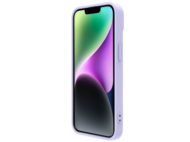 Funda de silicona sedosa Nillkin CamShield para iPhone 14 Plus con protector de cámara, color morado Funda de silicona sedosa Nillkin CamShield para iPhone 14 Plus con protector de cámara, color morado