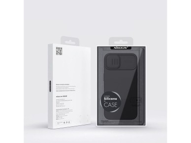 Funda de silicona sedosa Nillkin CamShield para iPhone 14 Plus con protector de cámara, color morado Funda de silicona sedosa Nillkin CamShield para iPhone 14 Plus con protector de cámara, color morado