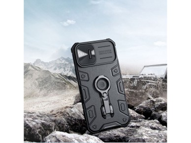 Nillkin CamShield Armor Pro Magnetic Case iPhone 14 Plus MagSafe armored cover stand ring black Nillkin CamShield Armor Pro Magnetic Case iPhone 14 Plus MagSafe armored cover stand ring black