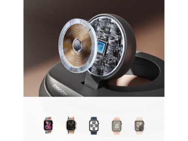 Carregador indutivo dobr�vel Joyroom JR-W12 para Apple Watch - preto