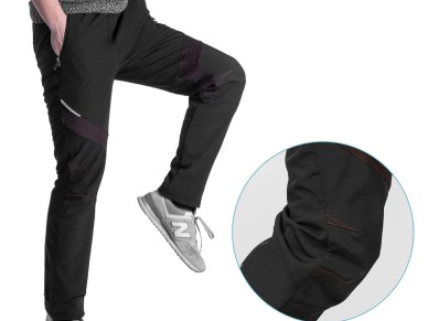 Rockbros Patrol Cycling Windproof Sports Pants Size L - Black Rockbros Patrol Cycling Windproof Sports Pants Size L - Black
