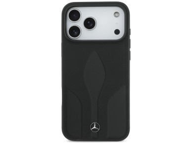 Mercedes Leather The Move MagSafe Case for iPhone 17 Pro Max - Black
