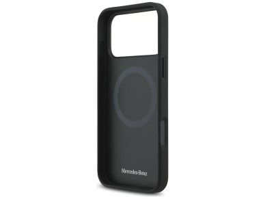 Mercedes Leather The Move MagSafe Case for iPhone 17 Pro Max - Black