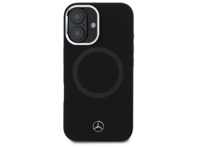 Mercedes MEHMP16S23SUTTK iPhone 16 6.1" black/black hardcase Silicone Tonal Logo MagSafe Mercedes MEHMP16S23SUTTK iPhone 16 6.1" black/black hardcase Silicone Tonal Logo MagSafe