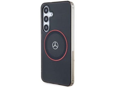Mercedes Double Layer W Red MagSafe case for Samsung Galaxy S24 - black Mercedes Double Layer W Red MagSafe case for Samsung Galaxy S24 - black