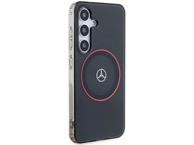 Mercedes Double Layer W Red MagSafe case for Samsung Galaxy S24 - black Mercedes Double Layer W Red MagSafe case for Samsung Galaxy S24 - black