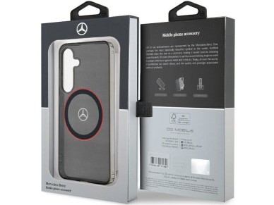 Mercedes Double Layer W Red MagSafe case for Samsung Galaxy S24 - black Mercedes Double Layer W Red MagSafe case for Samsung Galaxy S24 - black
