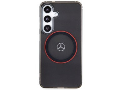 Mercedes Double Layer W Red MagSafe case for Samsung Galaxy S24 - black Mercedes Double Layer W Red MagSafe case for Samsung Galaxy S24 - black